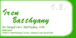iren batthyany business card